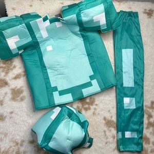 Deluxe MineCraft Armor Kid’s Costume Size Small 4-6